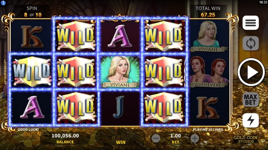 Arthur`s Gold slot screen 4