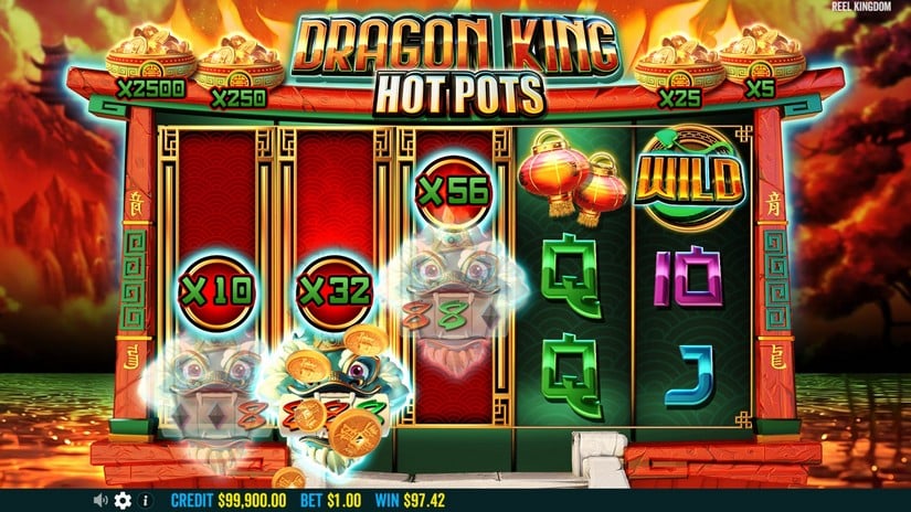 Dragon King Hot Pots slot screen 5