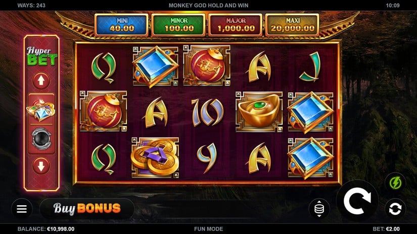 Monkey God Hold and Win slot screen 1