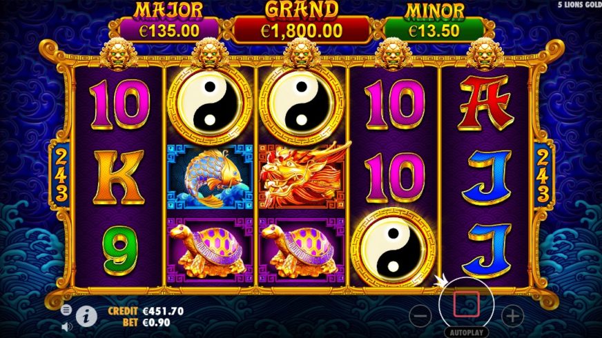 5 Lions Gold slot screen 5