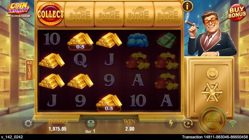 Coin infinity Surge Reel slot screen 5