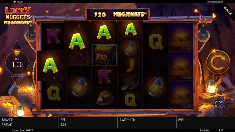 Lucky Nuggets Megaways slot screen 2