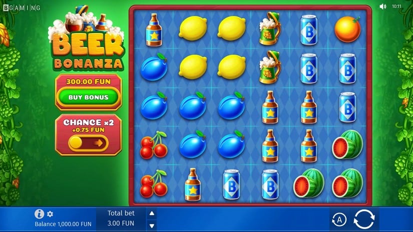 Beer Bonanza slot screen 1