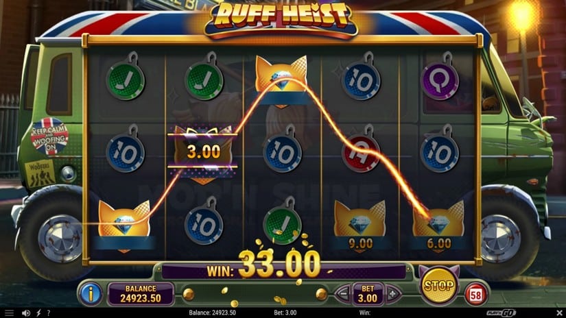 Ruff Heist slot screen 3
