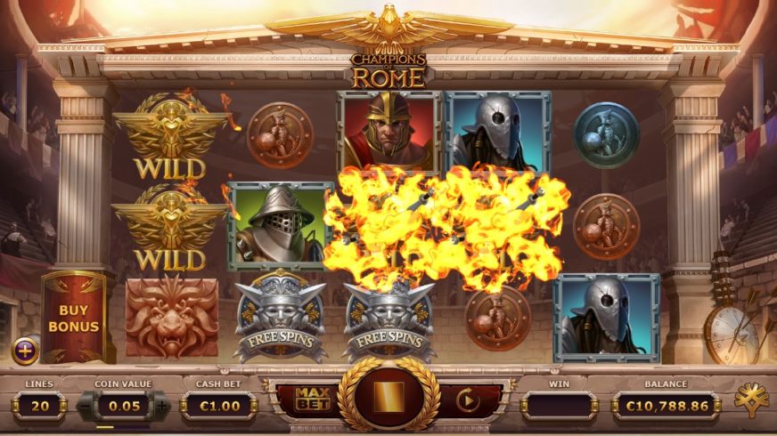 Champions of Rome slot screen 3