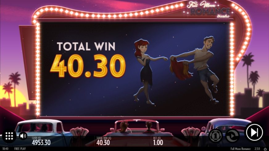 Full Moon Romance slot screen 6