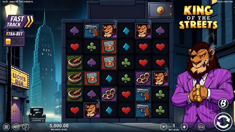 King of the Streets slot screen 1