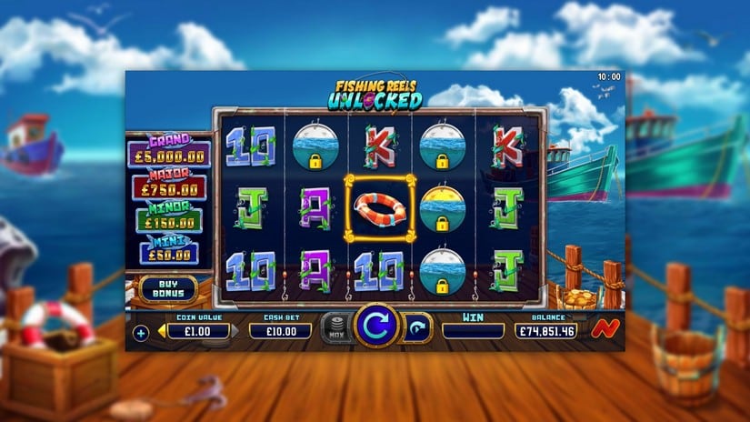 Fishing Reels Unlocked slot screen 3