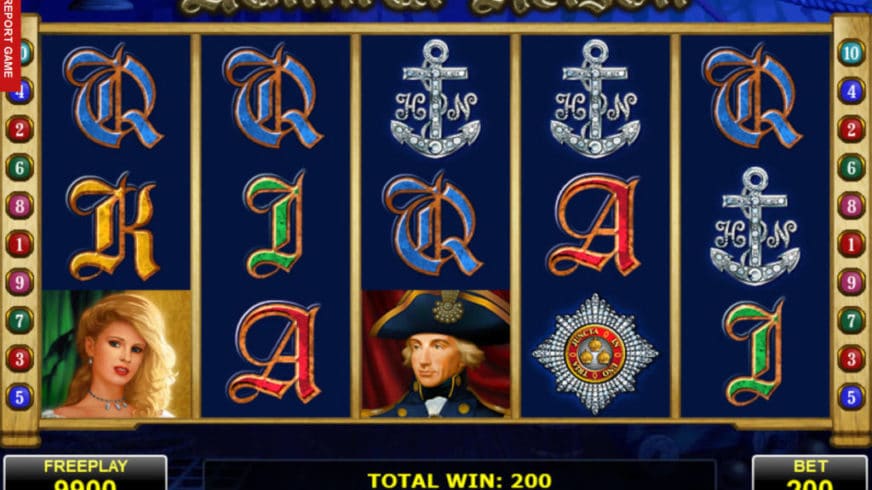Admiral Nelson slot screen 2