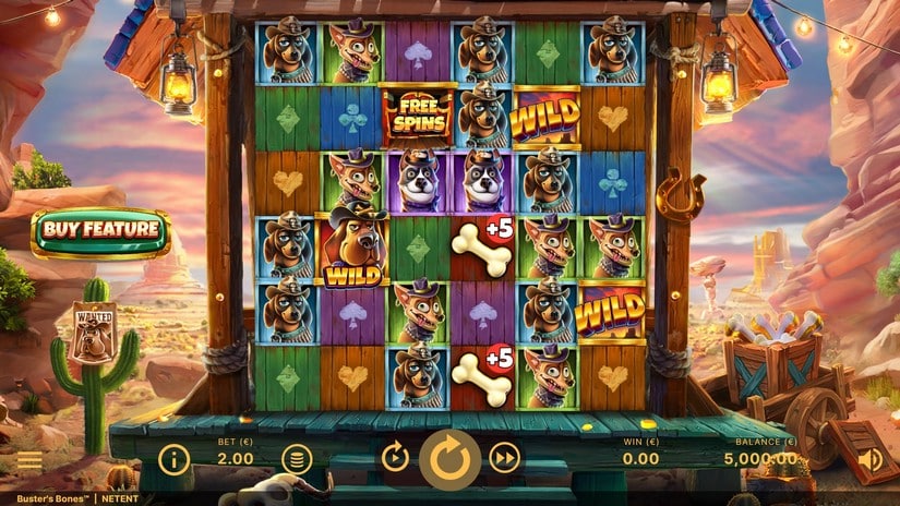 Buster’s Bones slot screen 1