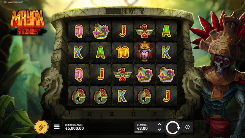 Mayan Stackways slot screen 1