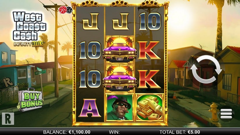 West Coast Cash Infinity Reels slot screen 1