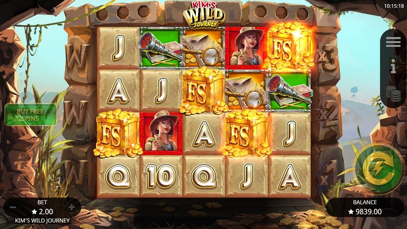 Kim’s Wild Journey slot screen 3