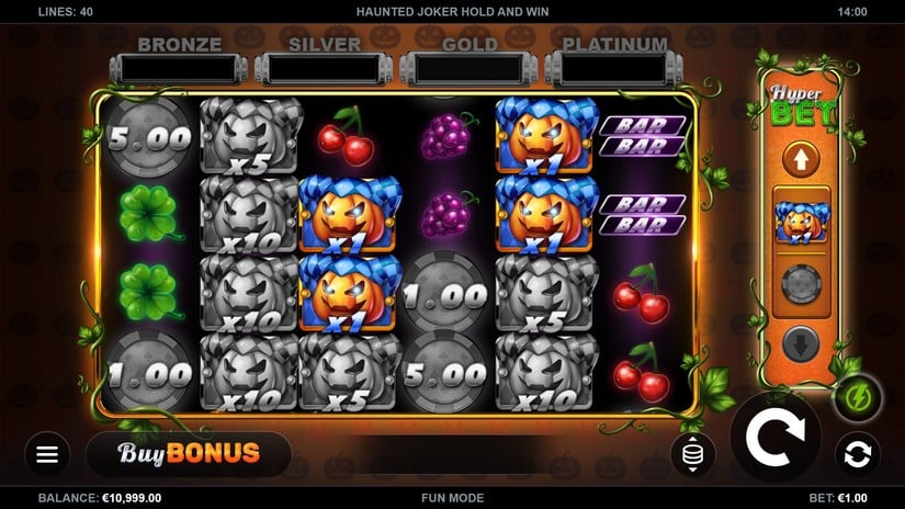 Haunted Joker Hold and Win slot screen 1