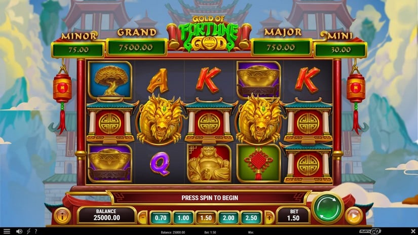 Gold of Fortune God slot screen 1