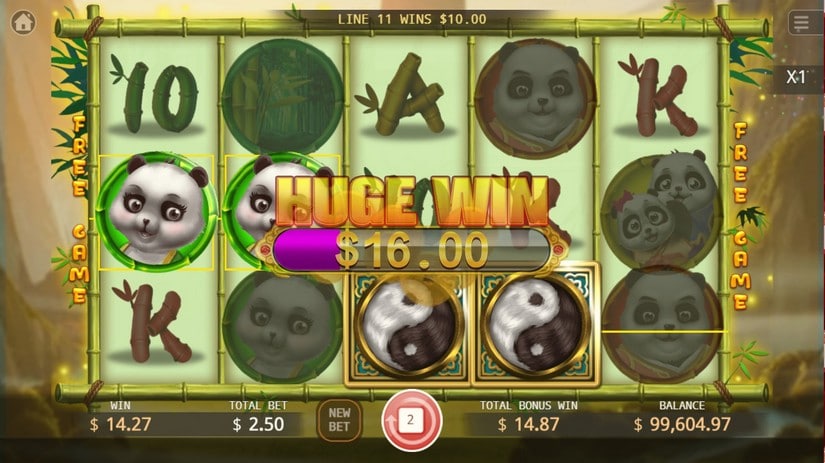 Panda Family slot screen 4
