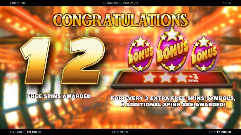 Shamrock Party 7s slot screen 2