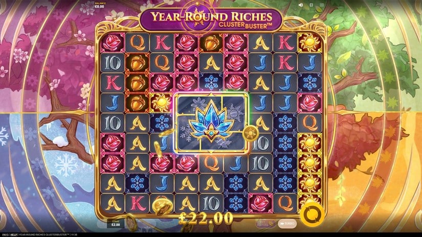 Year-Round Riches Clusterbuster slot screen 2