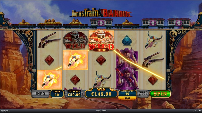 Bonus Train Bandits slot screen 4