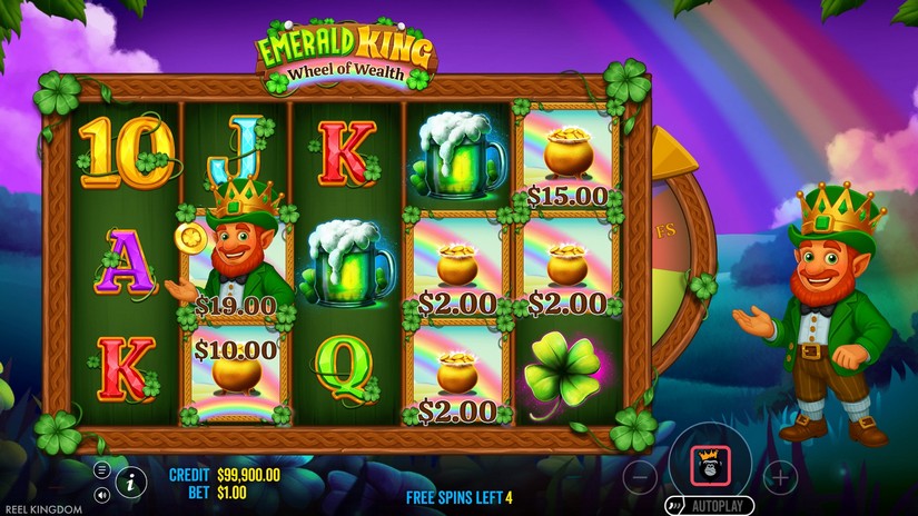 Emerald King Wheel of Wealth slot screen 4