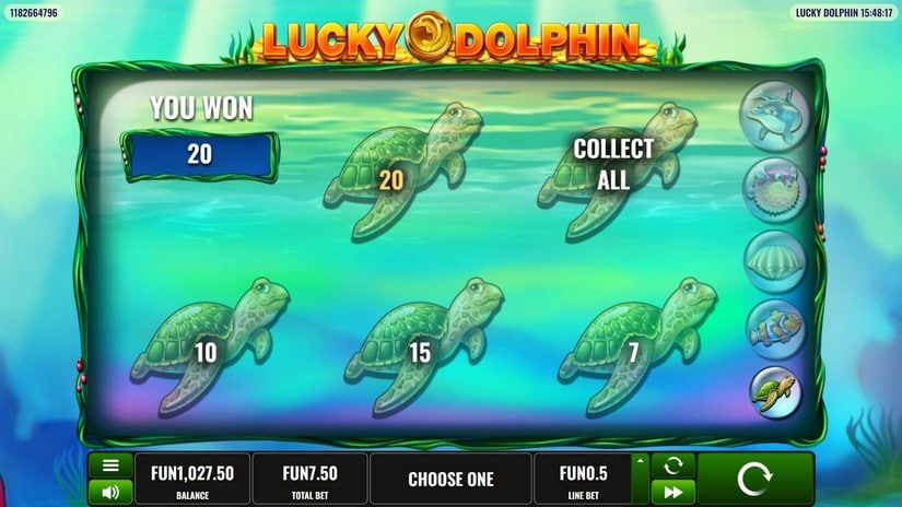 Lucky Dolphin slot screen 4