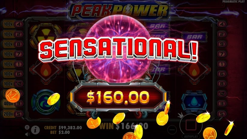 Peak Power slot screen 6