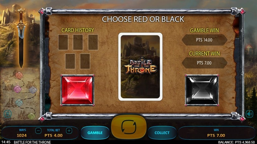 Battle for the Throne slot screen 4