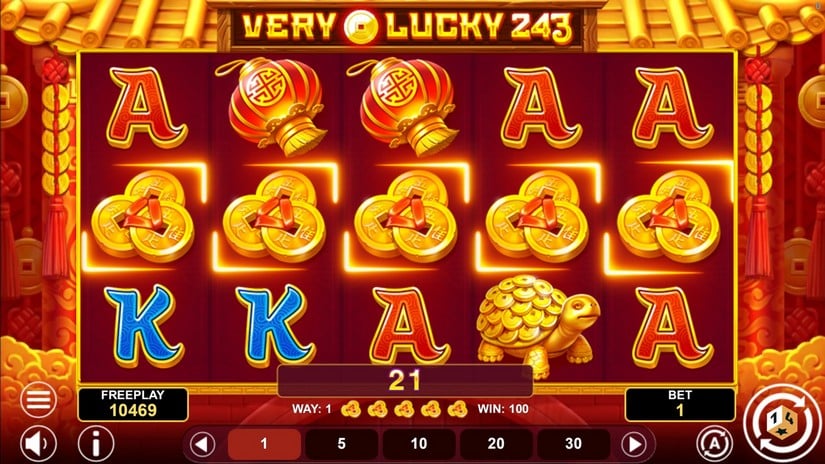 Very Lucky 243 slot screen 3