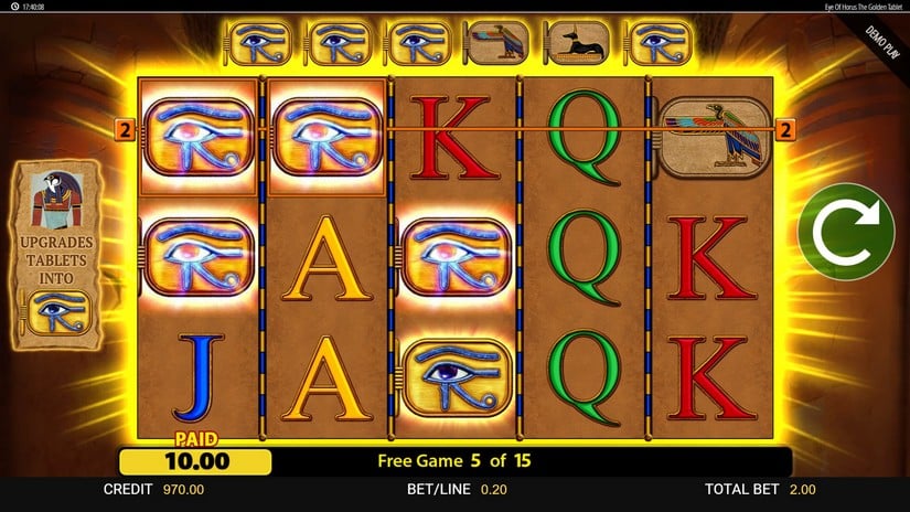 Eye of Horus: The Golden Tablet slot screen 7