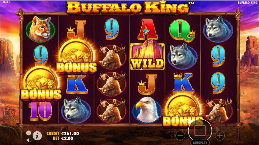 Buffalo King slot screen 4