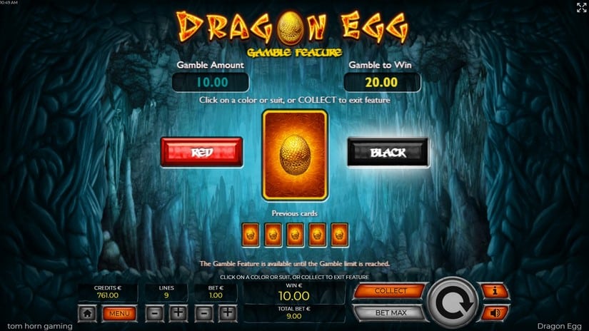 Dragon Egg slot screen 4