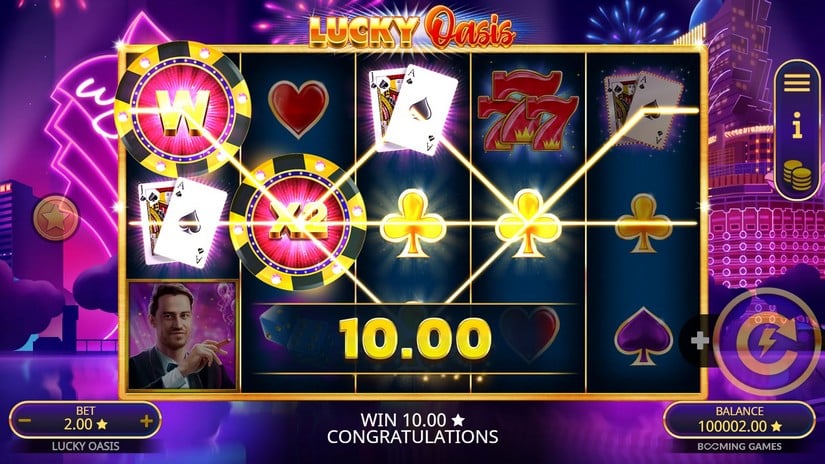 Lucky Oasis slot screen 2