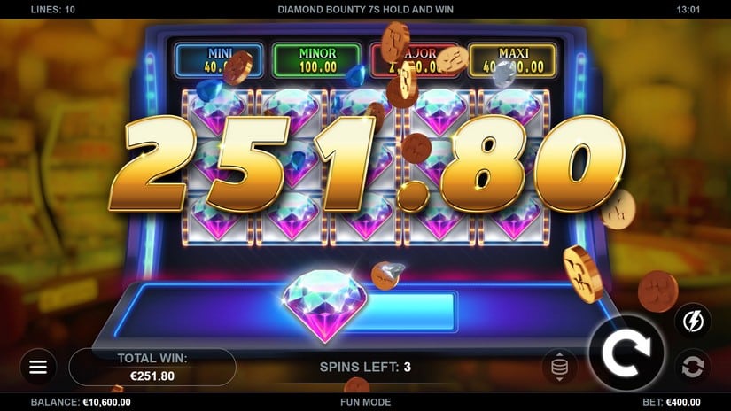 Diamond Bounty 7s Hold & Win slot screen 5