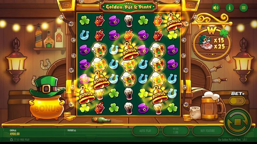 The Golden Pot & Pints slot screen 2