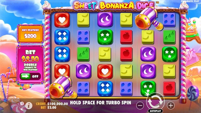 Sweet Bonanza Dice slot screen 1