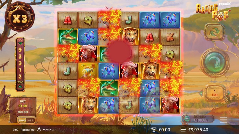 RagingPop slot screen 3