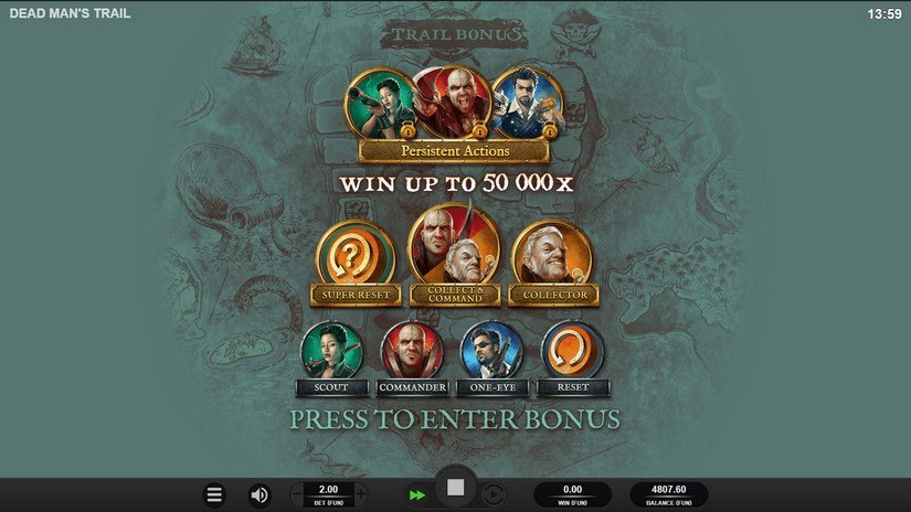 Dead Mans Trail slot screen 7