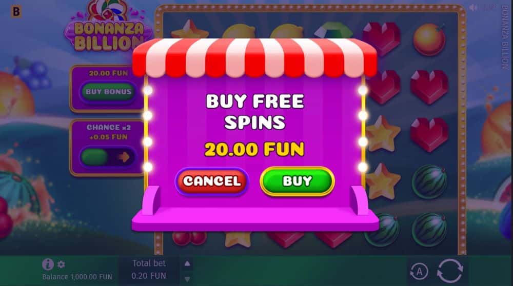 Bonanza Billion bonus buy