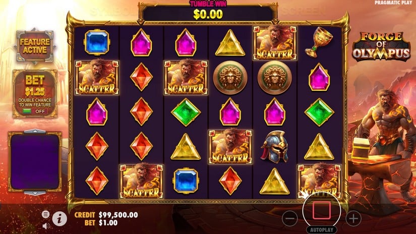 Forge of Olympus slot screen 3