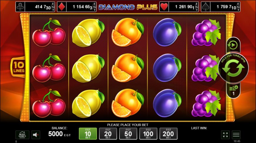Diamond Plus slot screen 1