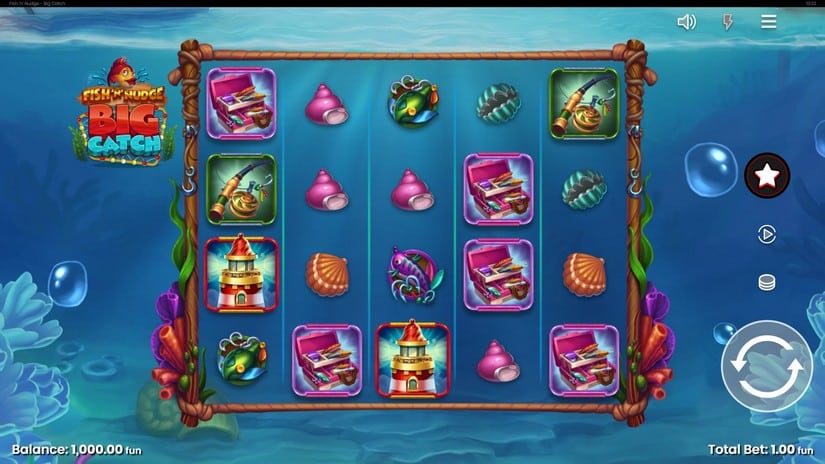 Fish ‘n’ Nudge Big Catch slot screen 1