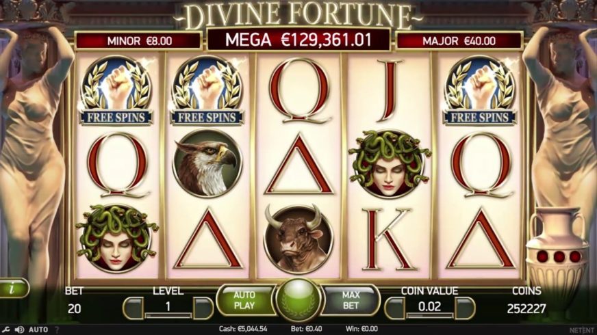 Divine Fortune slot screen 1