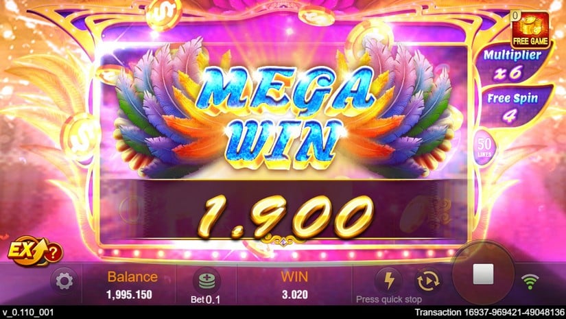 Samba slot screen 6
