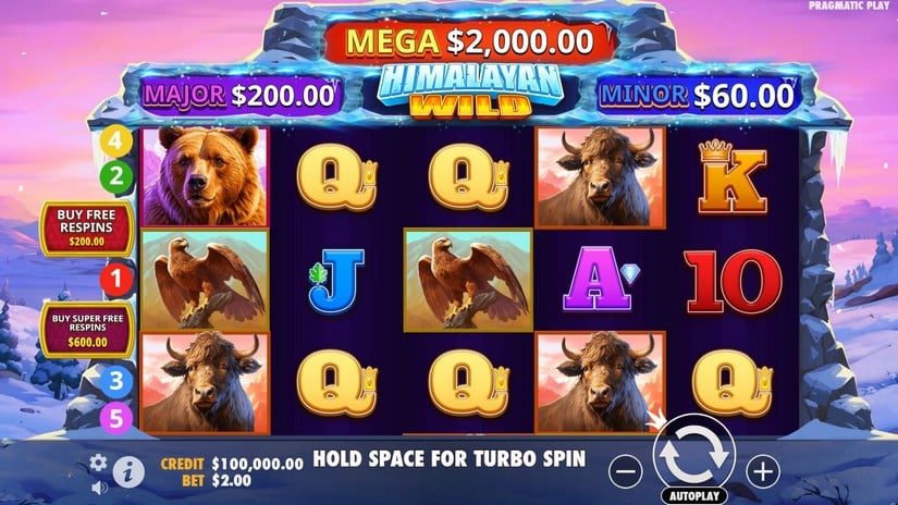 Himalayan Wild slot screen 1