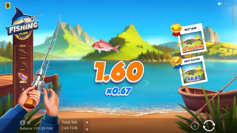 Fishing Club slot screen 2