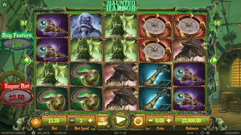 Haunted Harbor slot screen 1