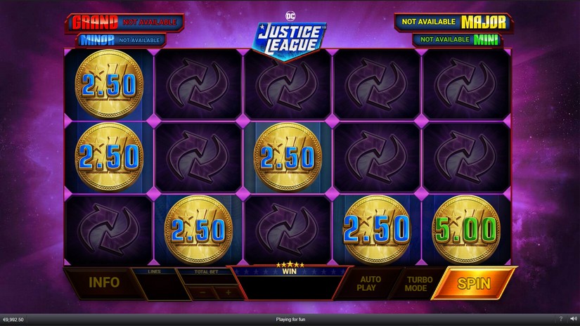 Justice League Comic slot screen 5