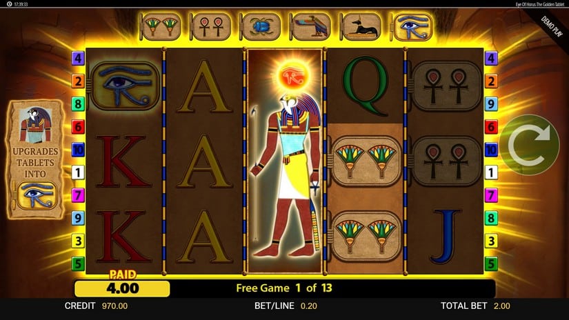 Eye of Horus: The Golden Tablet slot screen 5