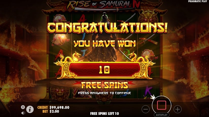 Rise of Samurai IV slot screen 4