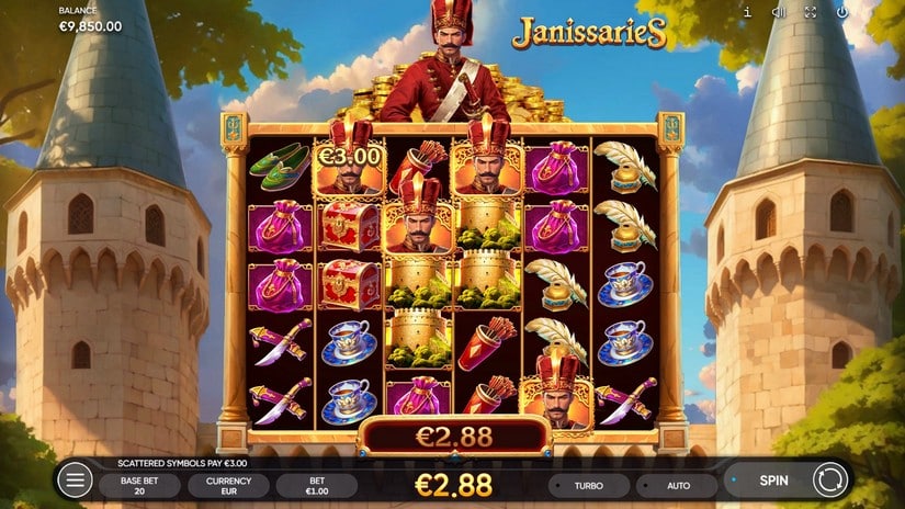 Janissaries slot screen 2